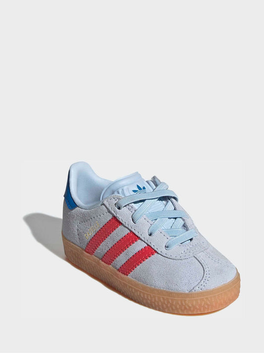 adidas Originals Blue Gazelle Comfort Closure Elastic Laces Infant Trainers image 2