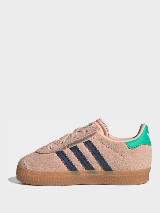 adidas Originals Pink Gazelle Comfort Closure Elastic Laces Infant Trainers image 2