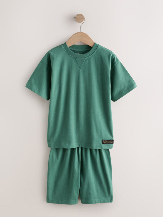 Pink/Green Short Pyjamas 2 Pack (3-16yrs) image 3