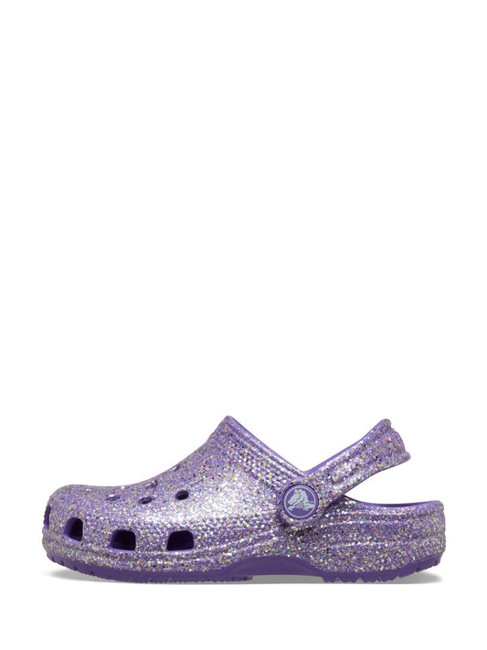 Crocs Purple Classic Fantasy Glitter Clogs image 2