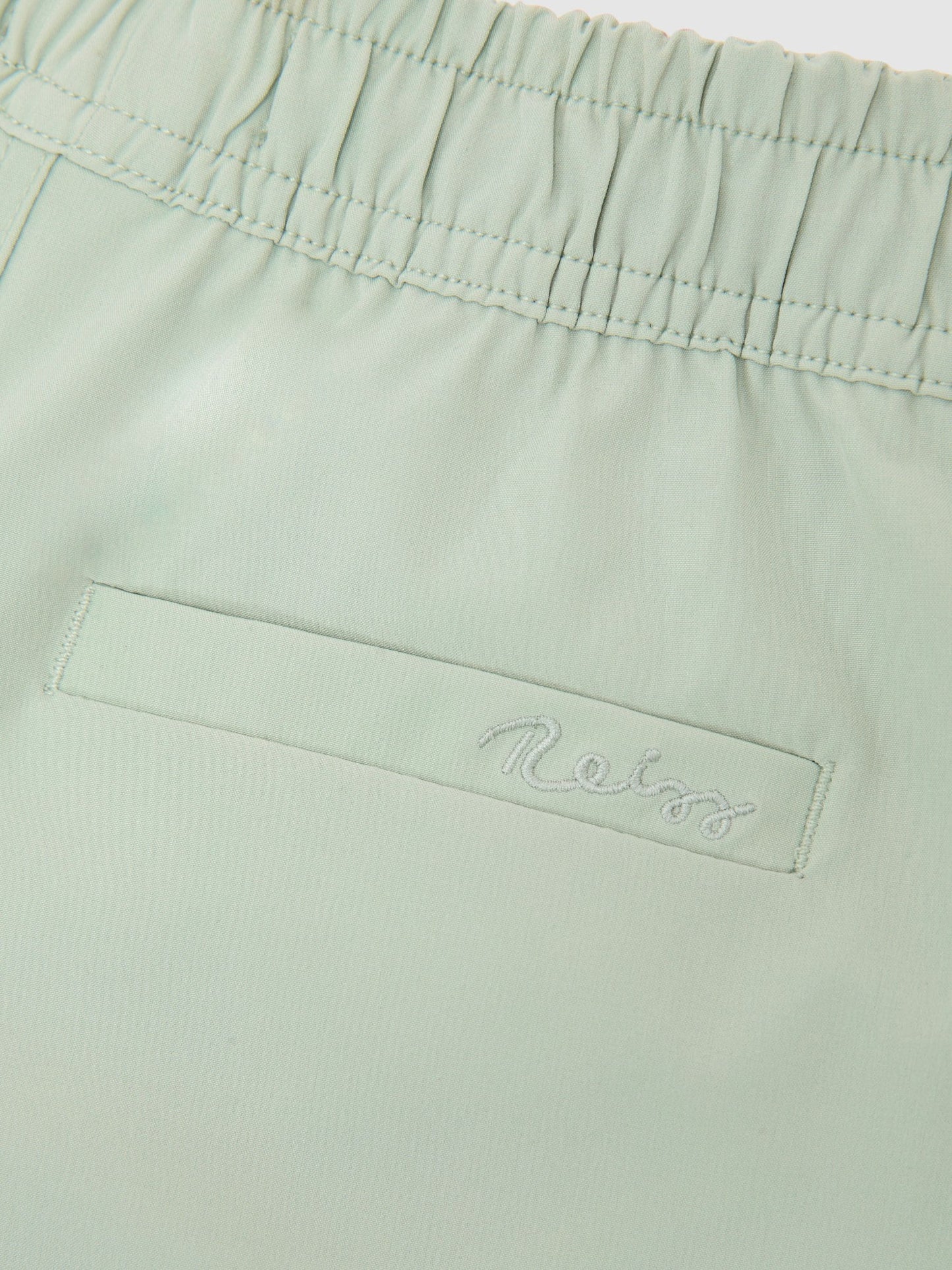 Reiss Mint Green Cliff 3-9 yrs Printed Drawstring Swim Shorts image 6