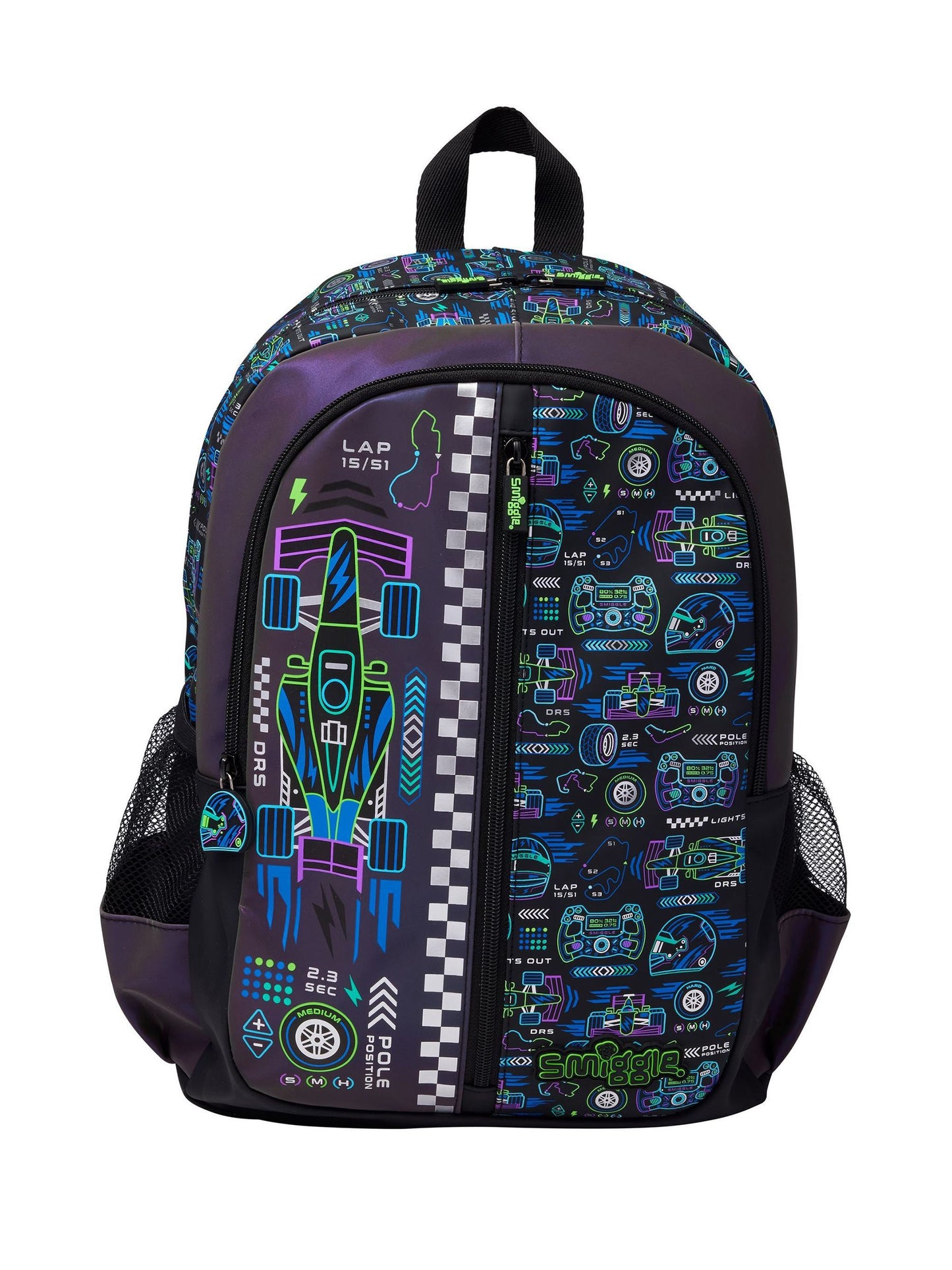 Smiggle Black Accelerate Classic Backpack image 1