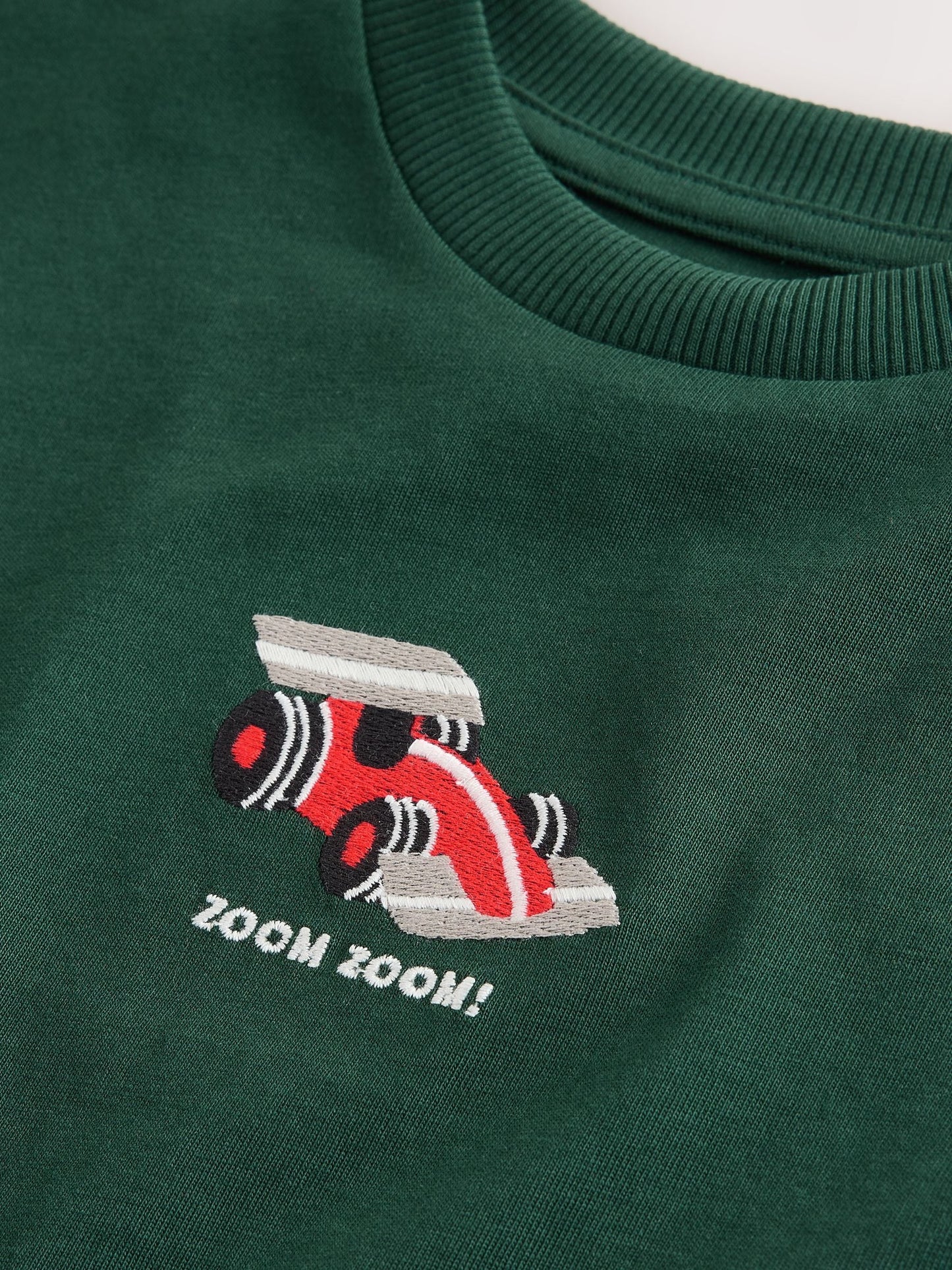 Dsiney Kidz - Green Embroidered Race Car Short Sleeve Small Graphic T-Shirt (3mths-7yrs) image 8