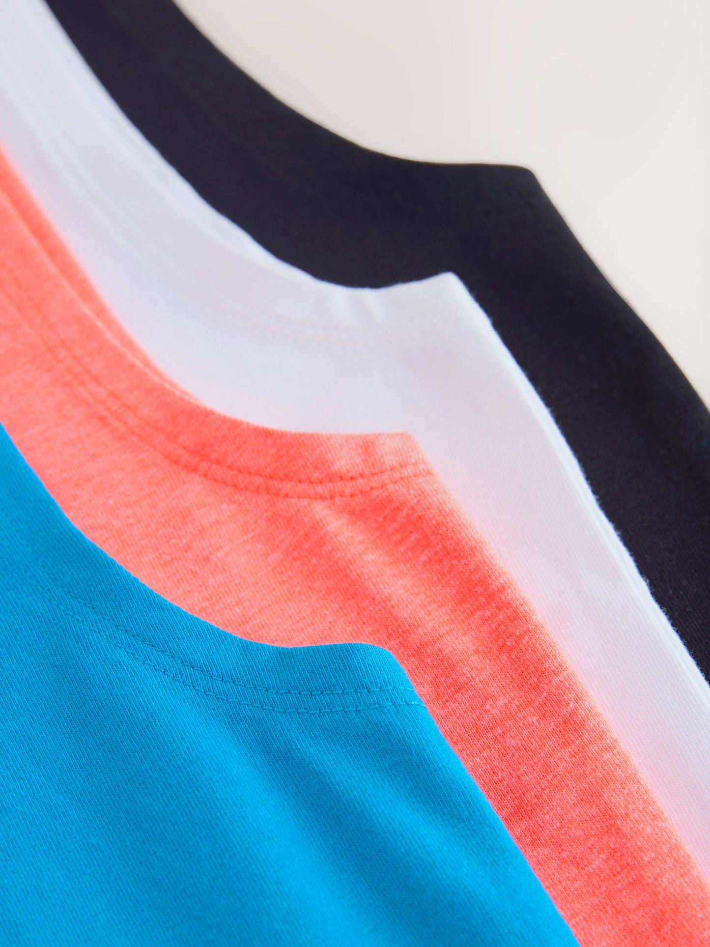 Dsiney Kidz - Black/White/Blue/Fluro Pink Tank Vest 4 Pack (3-16yrs) image 8