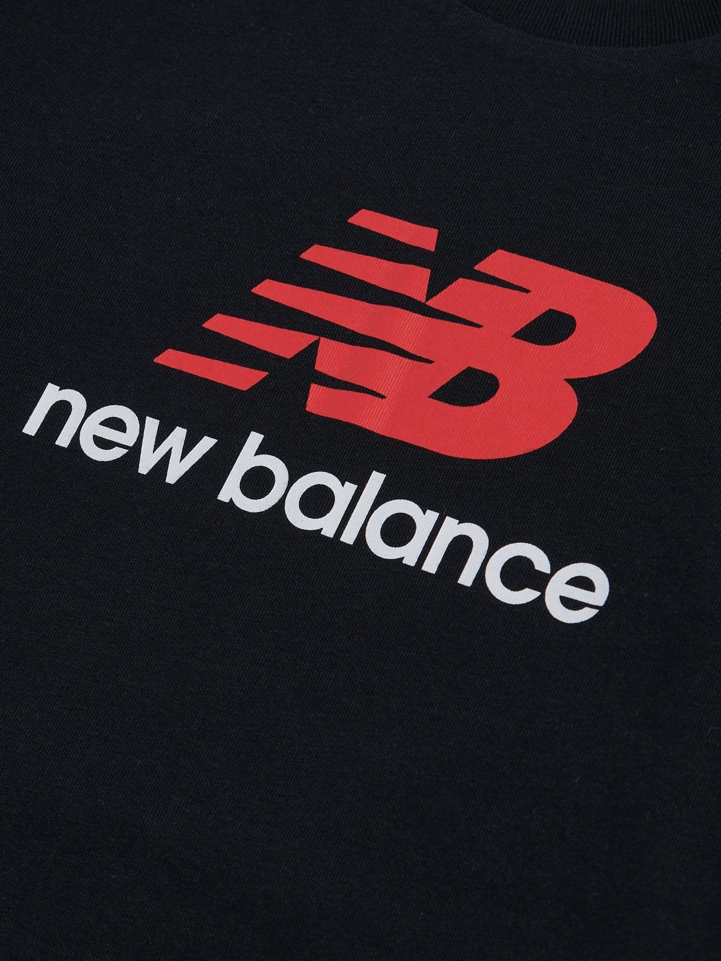 Dsiney Kidz - New Balance Black Jersey Stacked Logo T-Shirt image 3