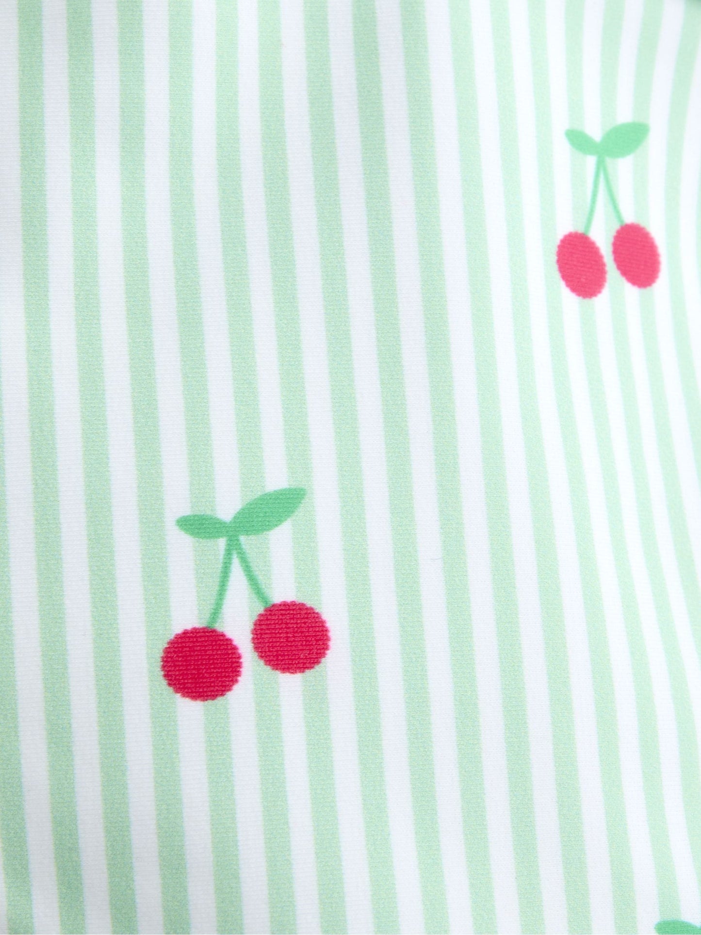 JoJo Maman Bébé Green Cherry Stripe UV Sun Protection Swim Hat image 3
