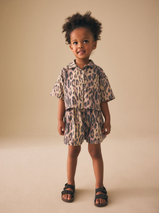 Dsiney Kidz - Animal Print Shirt And Short Co-Ord Set (3mths-10yrs) image 2