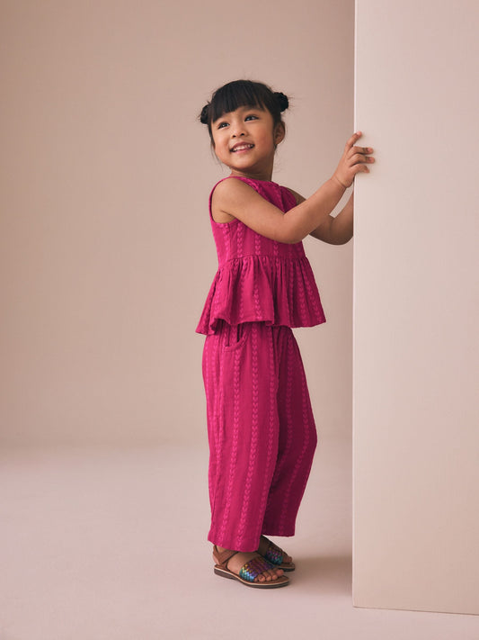 Berry Pink Top And Trousers Set (3mths-8yrs) image 2