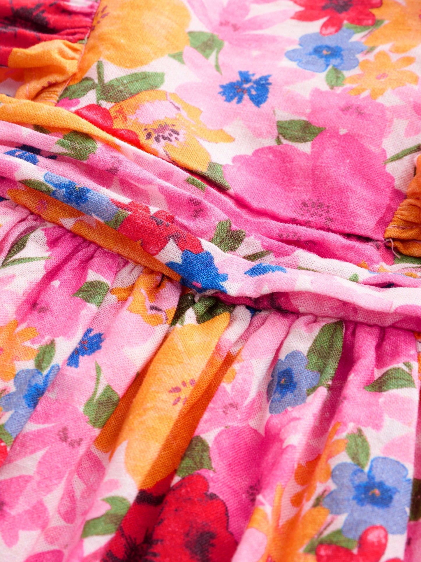 Multi Bright Print Angel Sleeve Prom Dress (3mths-8yrs) image 8