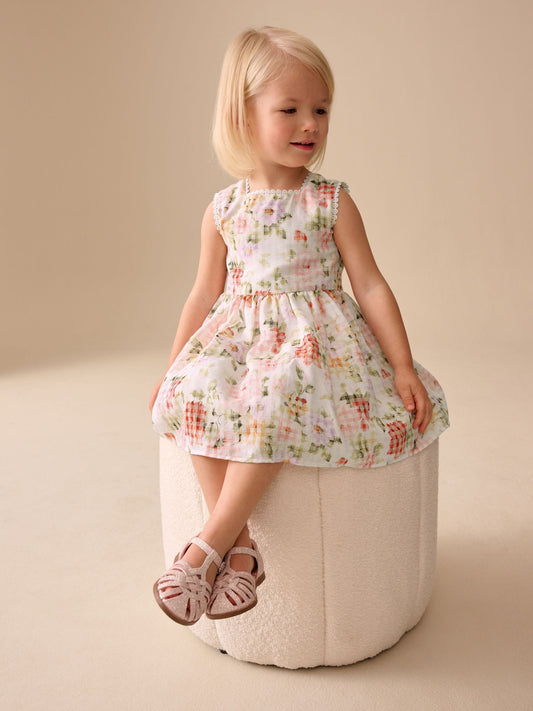 Dsiney Kidz - Pale Pink Floral Prom Dress (3mths-8yrs) image 2