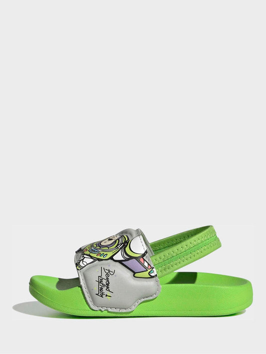 adidas Green Adilette Estrap Infant Buzz Sandals image 2