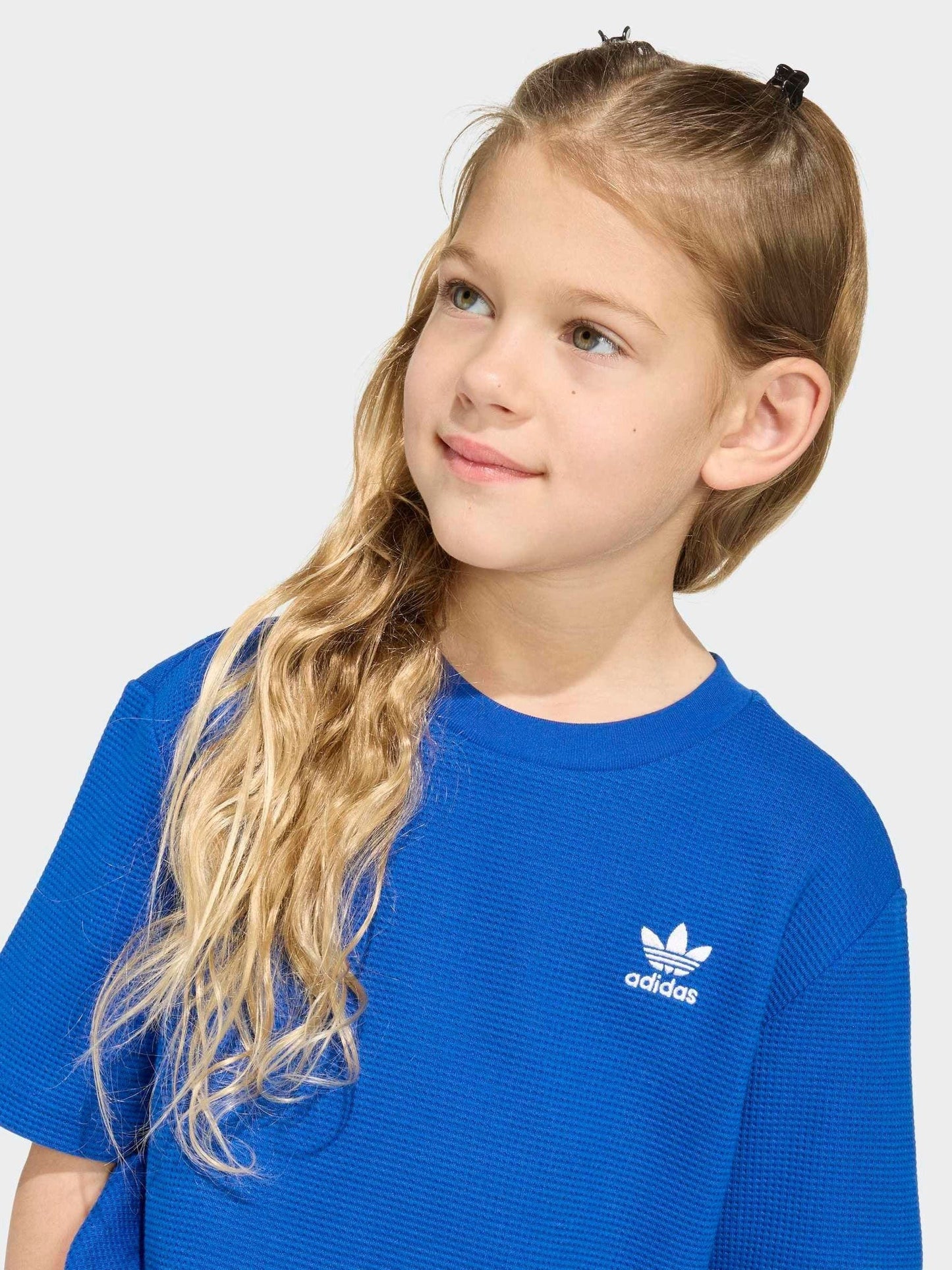 Dsiney Kidz - adidas Originals Dark Blue Oversized Waffle Short T-Shirt Little Kids Set image 5