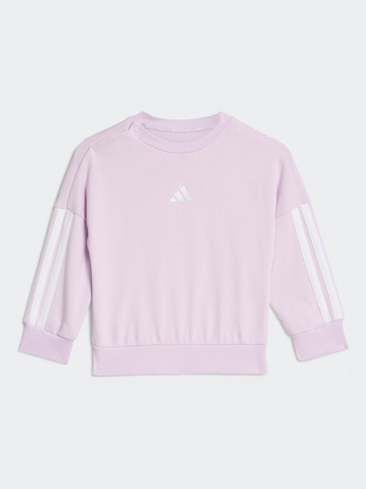 adidas Purple Essentials Top and Joggers Infant Set image 2