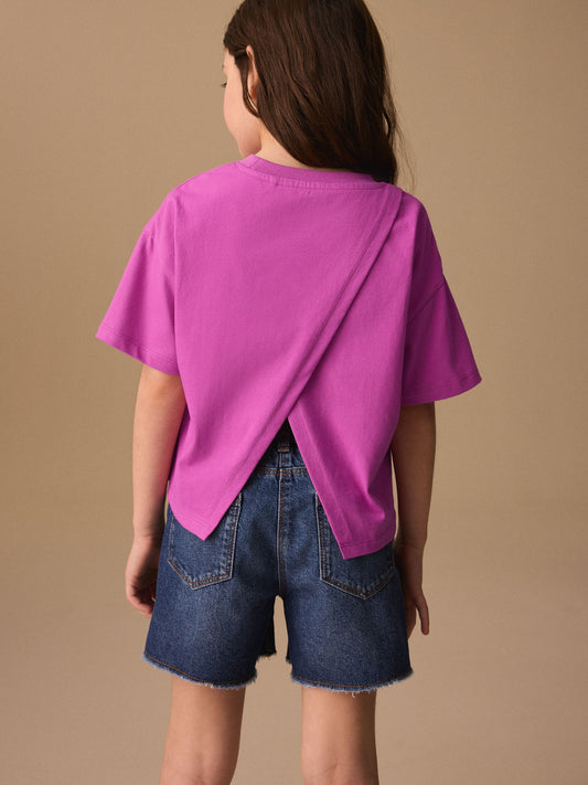 Dsiney Kidz - Pink Rainbow Sequin Heart T-Shirt (3-16yrs) image 2