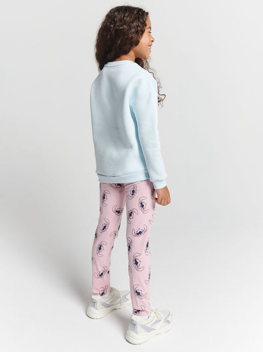 Dsiney Kidz - Brand Threads Blue Disney Stitch Top and Leggings Set image 2