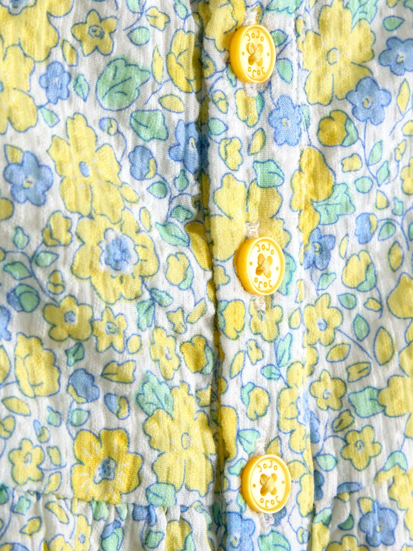 JoJo Maman Bébé Yellow Floral Printed Romper image 3