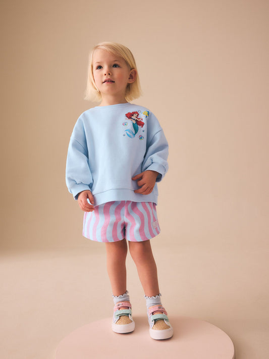 Blue Ariel Ariel Sweatshirt & Shorts Set (3mths-7yrs) image 2