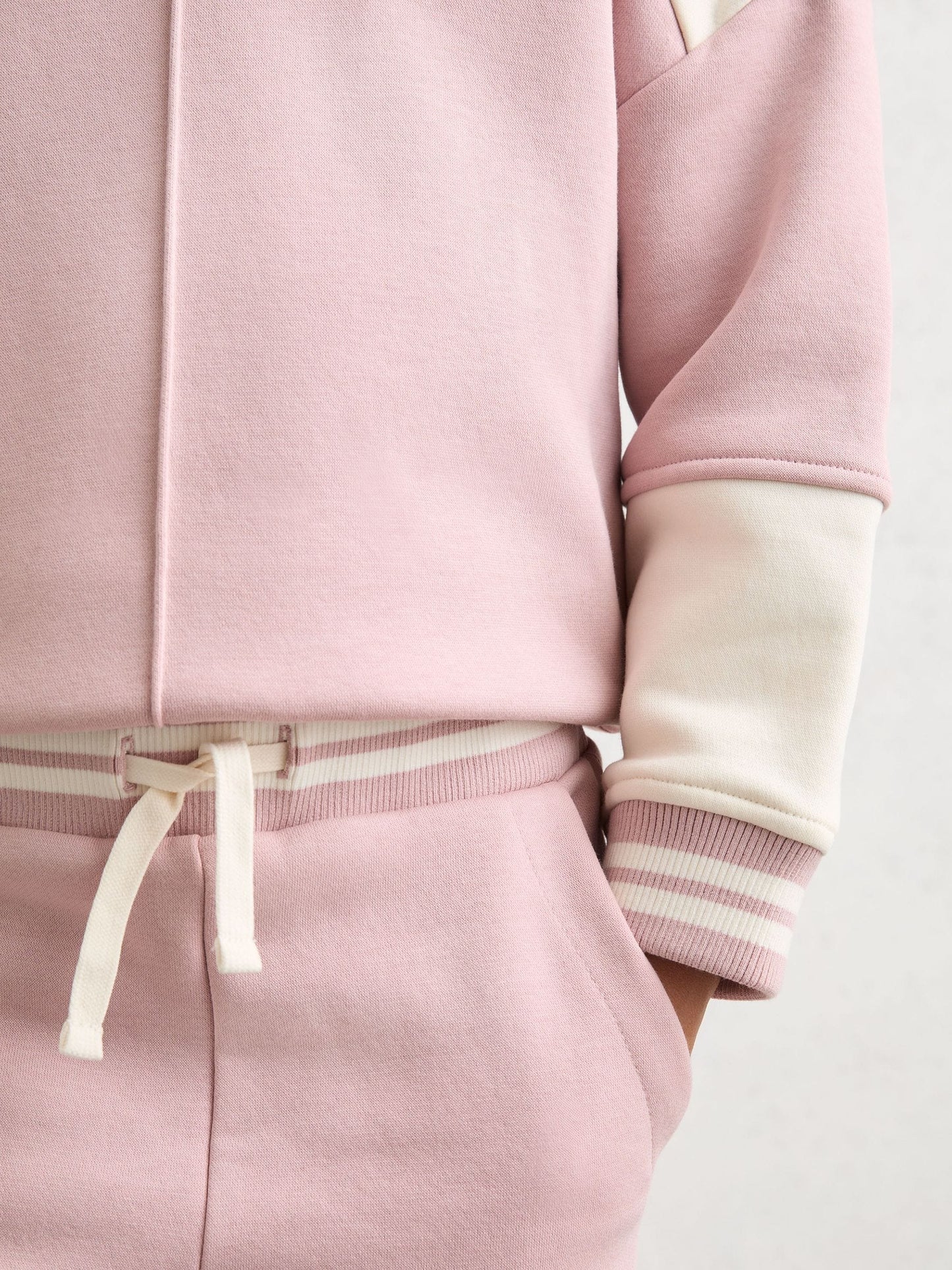 Reiss Pink Patty 9-13 yrs Cotton-Blend Hoodie and Shorts Set image 4