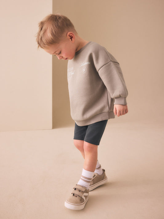Dark Stone Crew Neck Sweatshirt and Leggings Set (3mths-7yrs) image 3