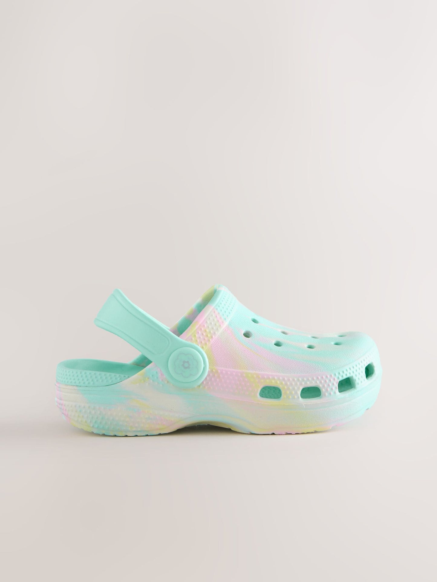 Aqua Blue Marble Wide Fit (G) Comfort Clogs image 5