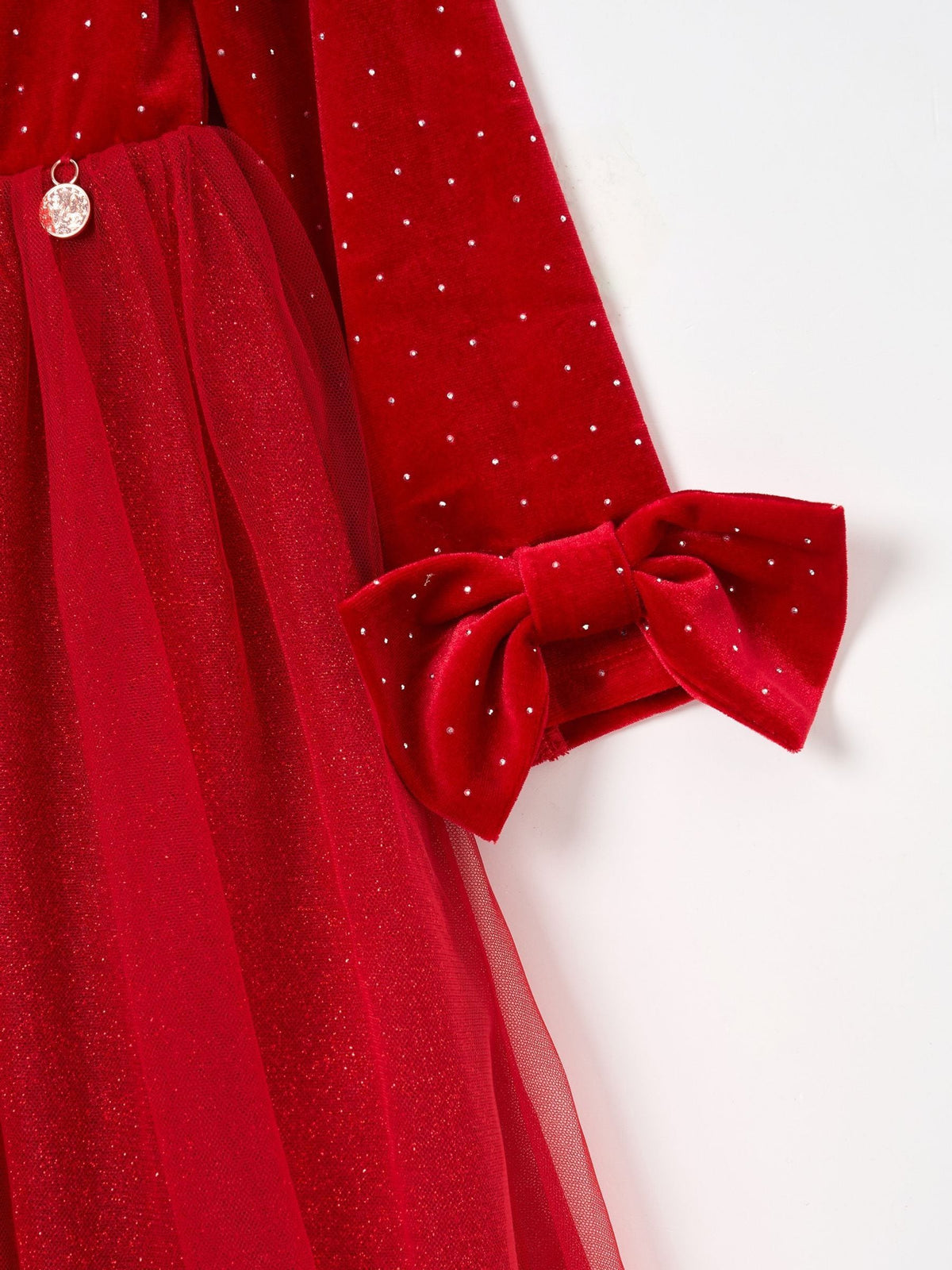 Angel & Rocket Red Elsie Velvet Tulle Dress - image 9