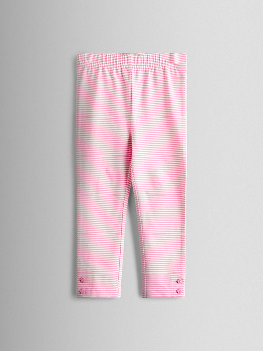 JoJo Maman Bébé Pink Ditsy 2-Pack Leggings image 2