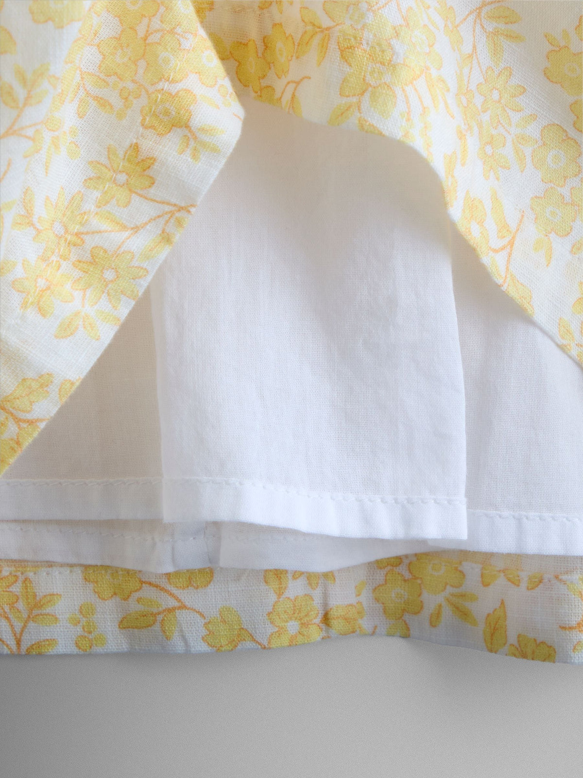 Dsiney Kidz - JoJo Maman Bébé Yellow Garden Floral Smocked Woven Dress image 6