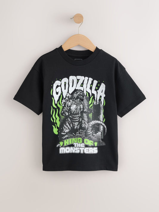Disney Kidz - Black Godzilla T-Shirt (3-16yrs) image 1