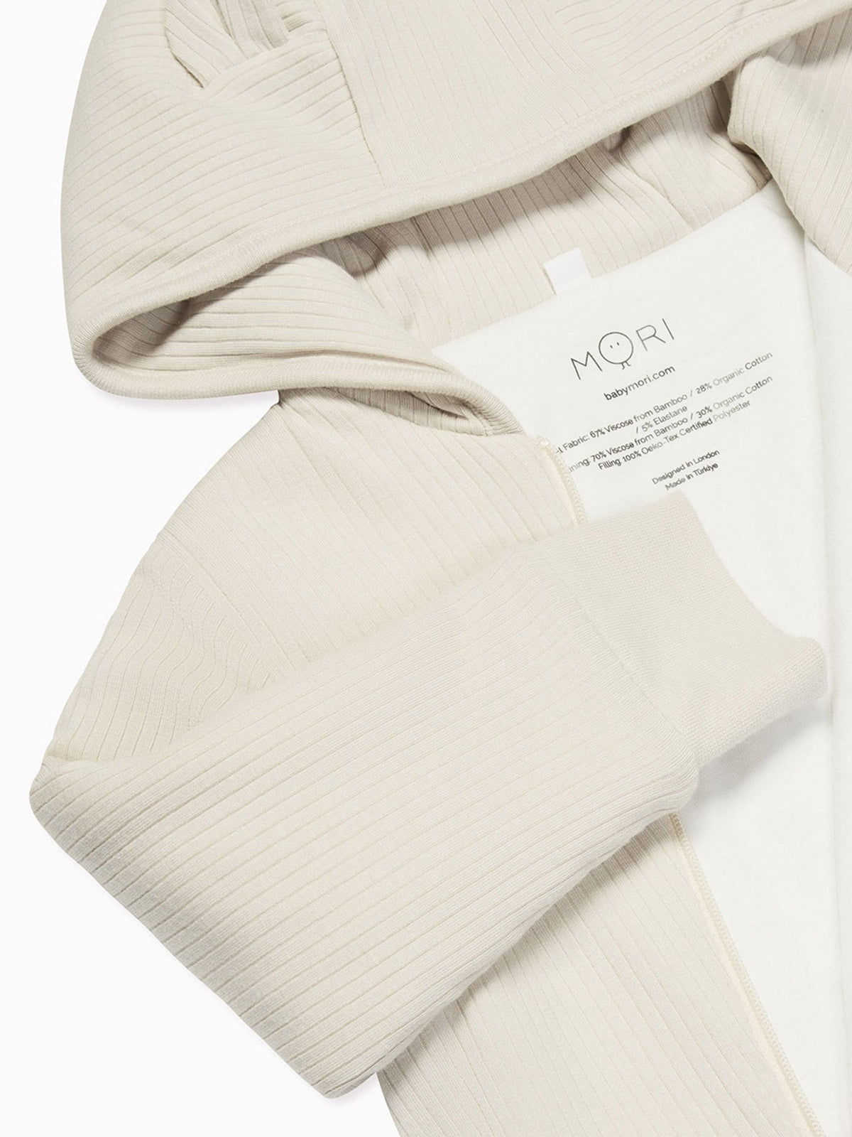 MORI Cream Cosy Zip-Up Pramsuit - image 6