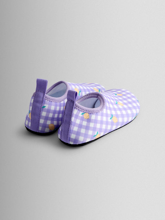 Dsiney Kidz - JoJo Maman Bébé Lilac Gingham Lemon Water Shoes image 2