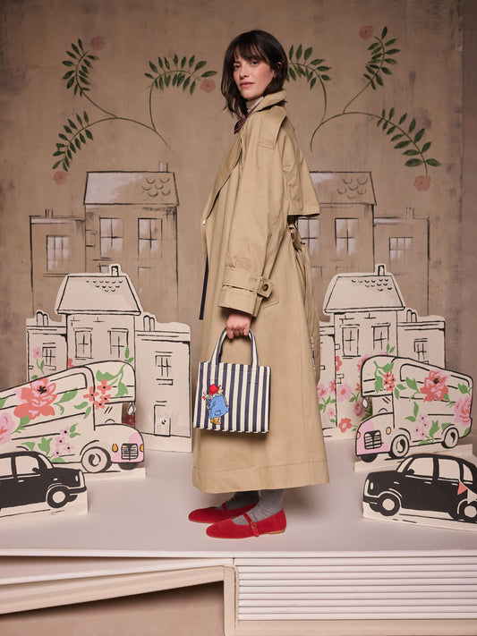 Cath Kidston Navy Paddington Stripe Small Book Bag - image 2