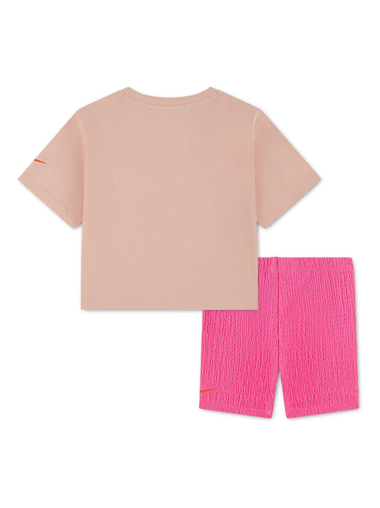 Dsiney Kidz - Nike Pink NKG Bold Play Bike Shorts Set image 2