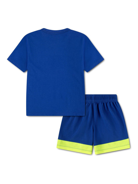 Nike Blue Little Football Graphic Top & Short Sets image 2