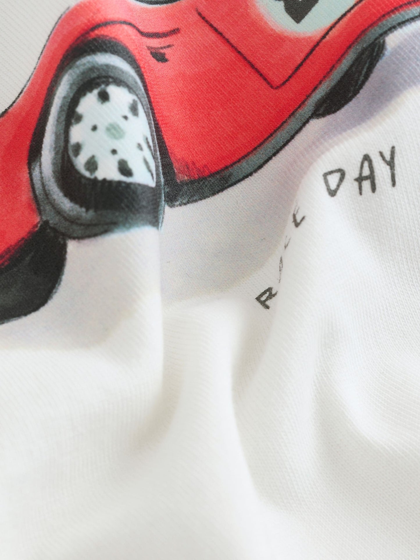 Dsiney Kidz - White Watercolour Car Short Sleeve Graphic T-Shirt (3mths-7yrs) image 8