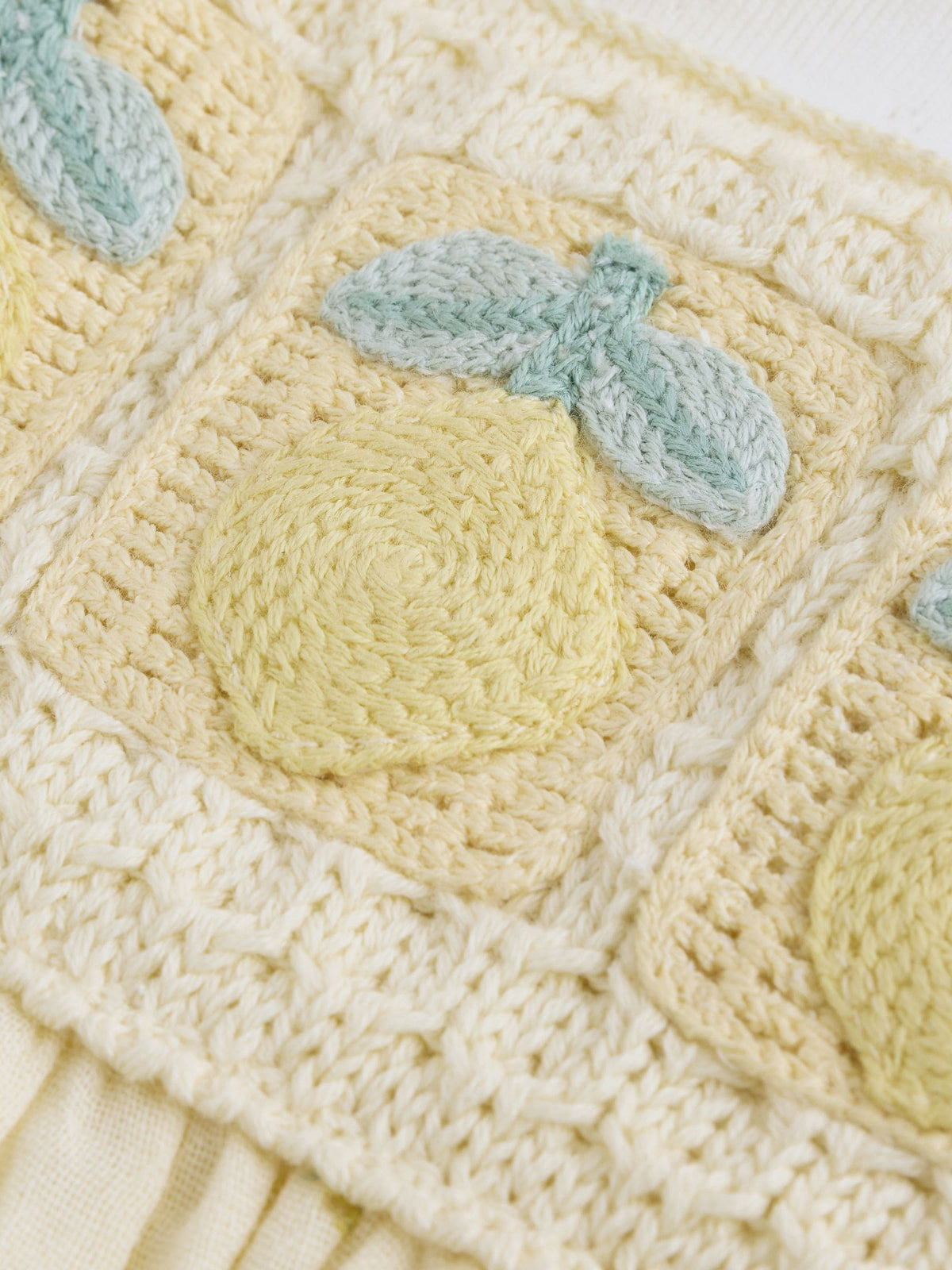 Dsiney Kidz - Yellow Lemon Crochet Pinafore And Bodysuit 2 Piece Set (0mths-2yrs) image 8