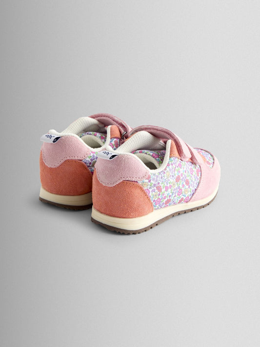 JoJo Maman Bébé Multi Floral Ditsy Riptape Trainer image 2
