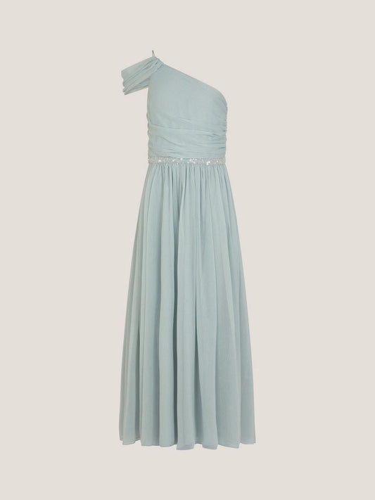 Dsiney Kidz - Monsoon Green Sequin One Shoulder Prom Dress image 2