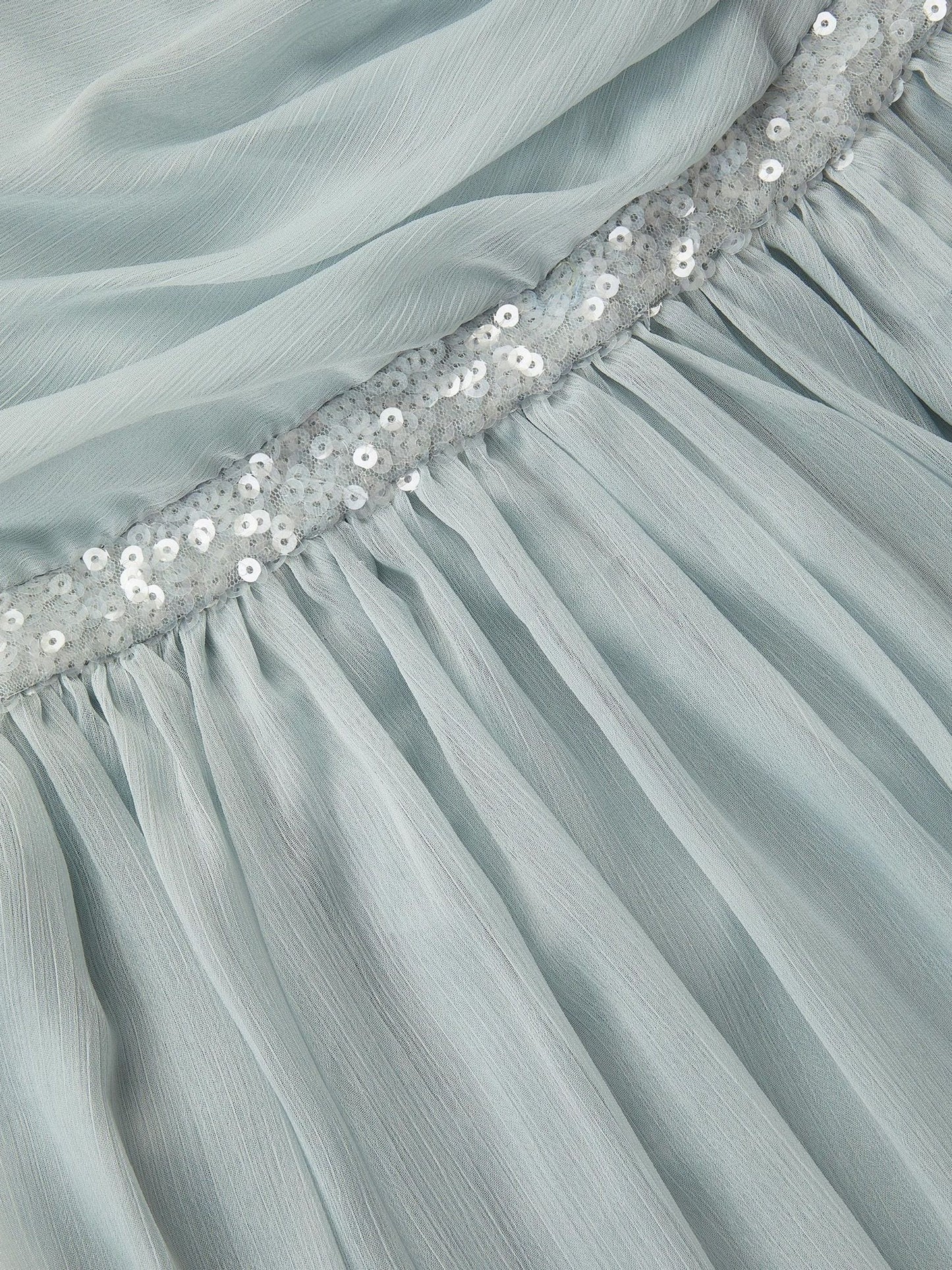 Dsiney Kidz - Monsoon Green Sequin One Shoulder Prom Dress image 4