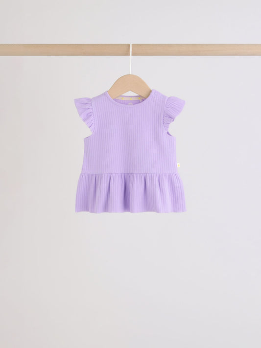 Dsiney Kidz - Multi Baby Short Sleeve Peplum T-Shirts 4 Pack (0mths-2yrs) image 2