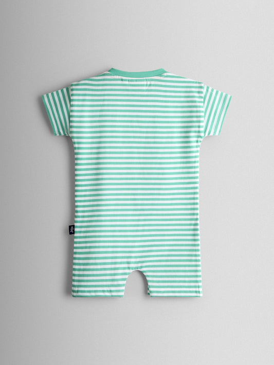 JoJo Maman Bébé Teal Green Turtle Applique Romper image 2