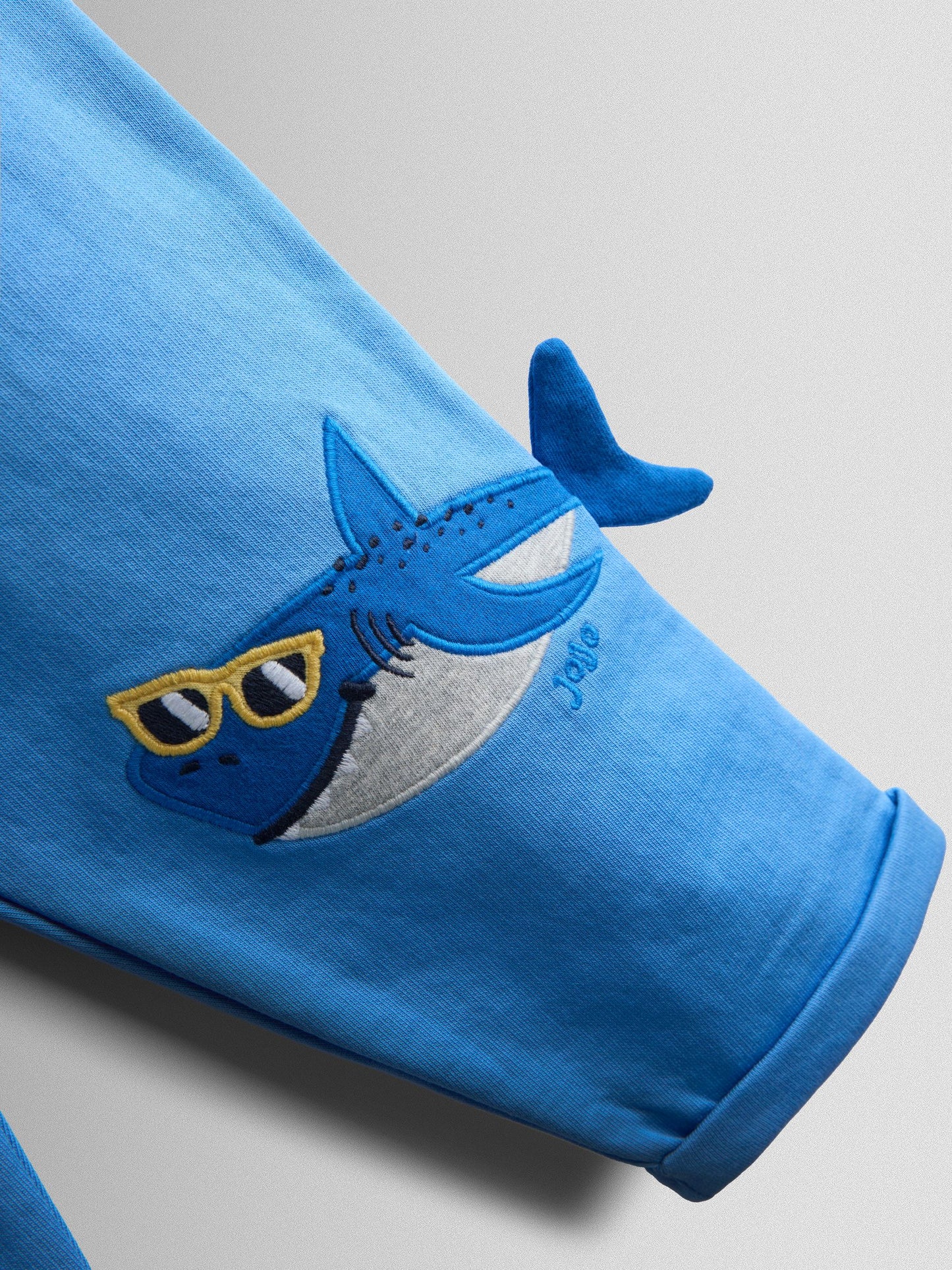 JoJo Maman Bébé Blue Shark Applique Trousers image 4