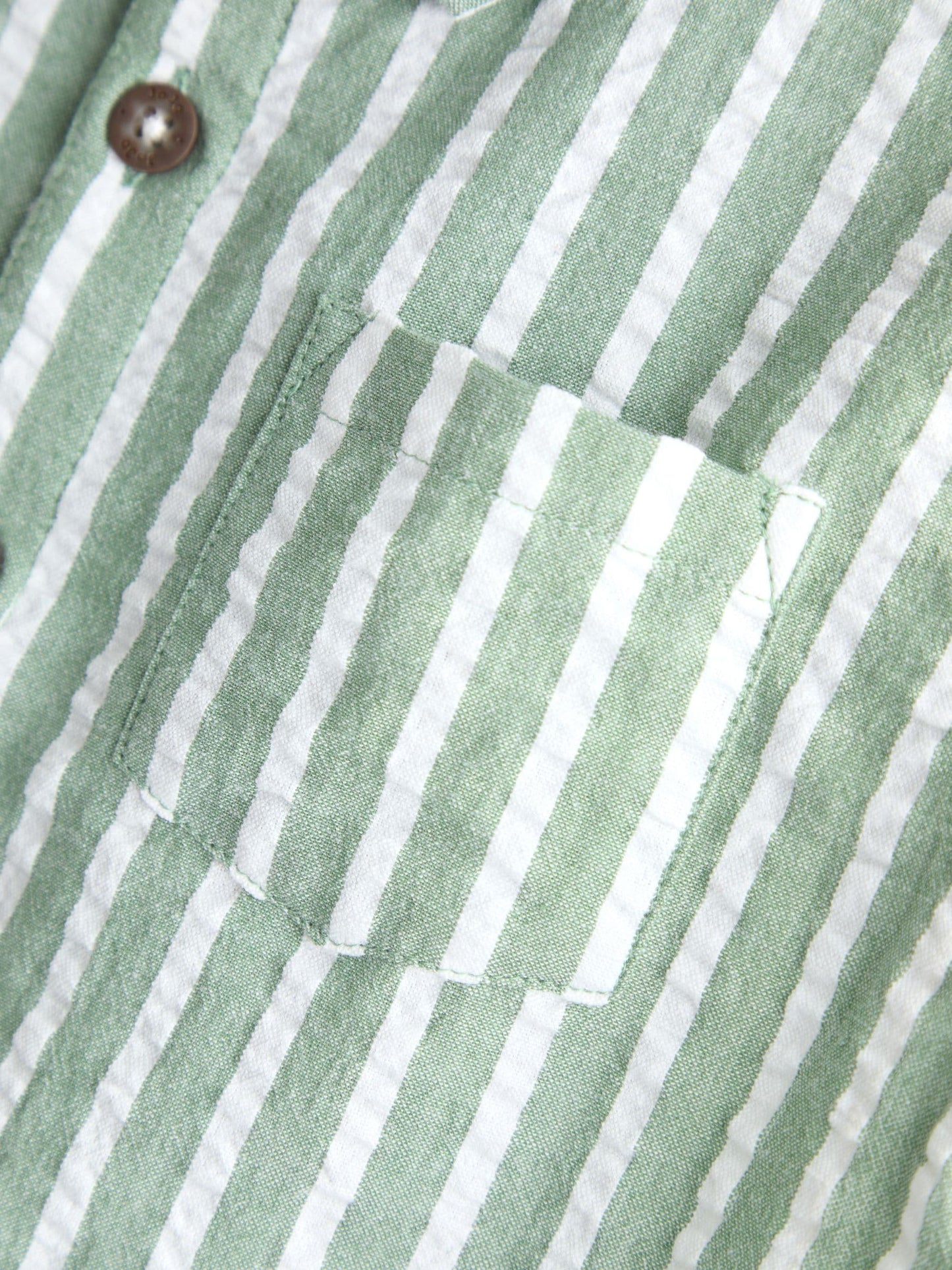 JoJo Maman Bébé Green Striped Shirt image 5