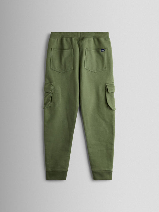 JoJo Maman Bébé Khaki Green Safari Appliqué Badge Cargo Joggers image 2