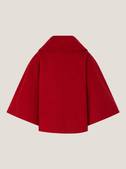 Monsoon Red Velvet Bow Cape image 2