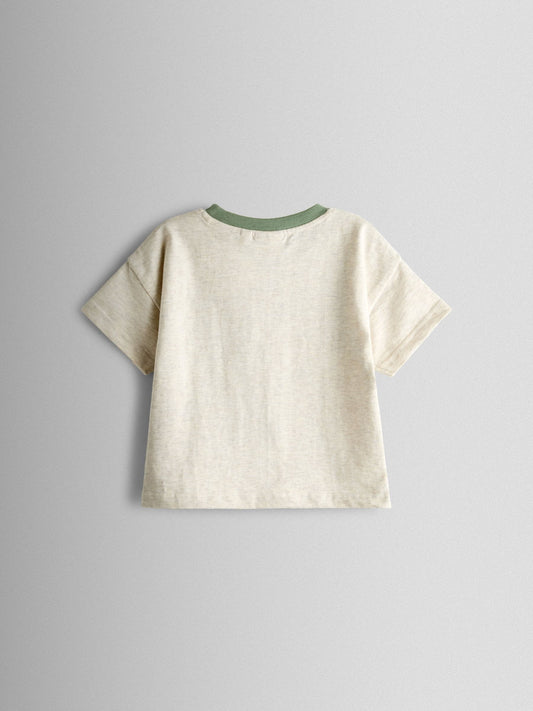 JoJo Maman Bébé Natural Safari Stamp Graphic T-Shirt image 2