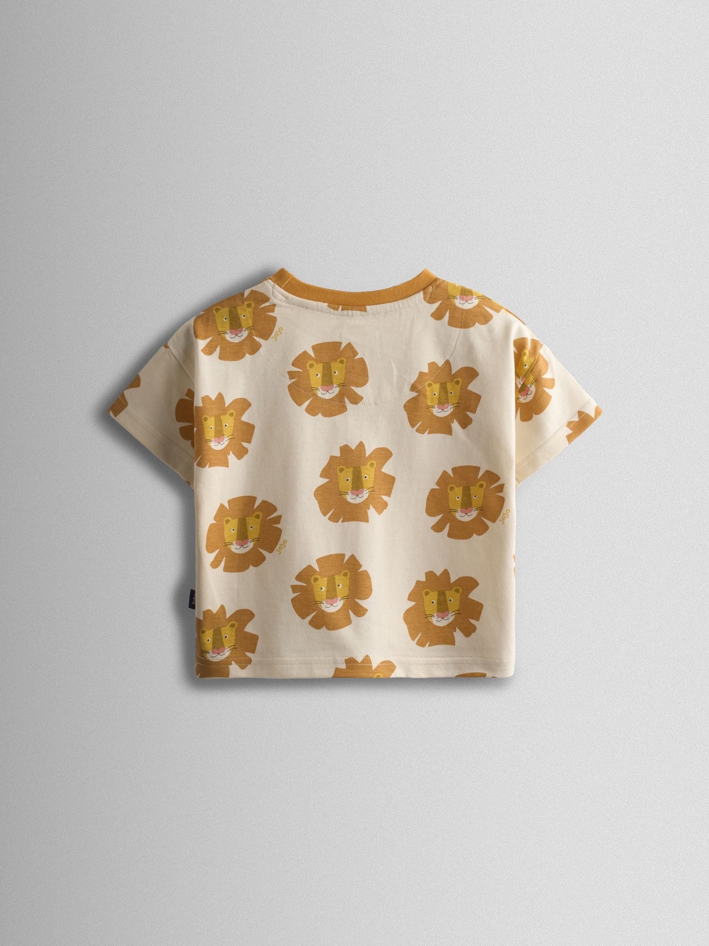 JoJo Maman Bébé Cream & Orange Roarsome Lion 2-Pack Surf Applique & Printed T-Shirts image 6