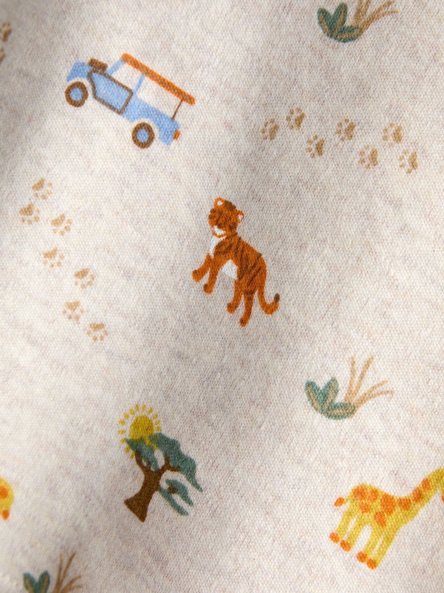 Dsiney Kidz - JoJo Maman Bébé Natural Safari Print Polo T-Shirt image 4