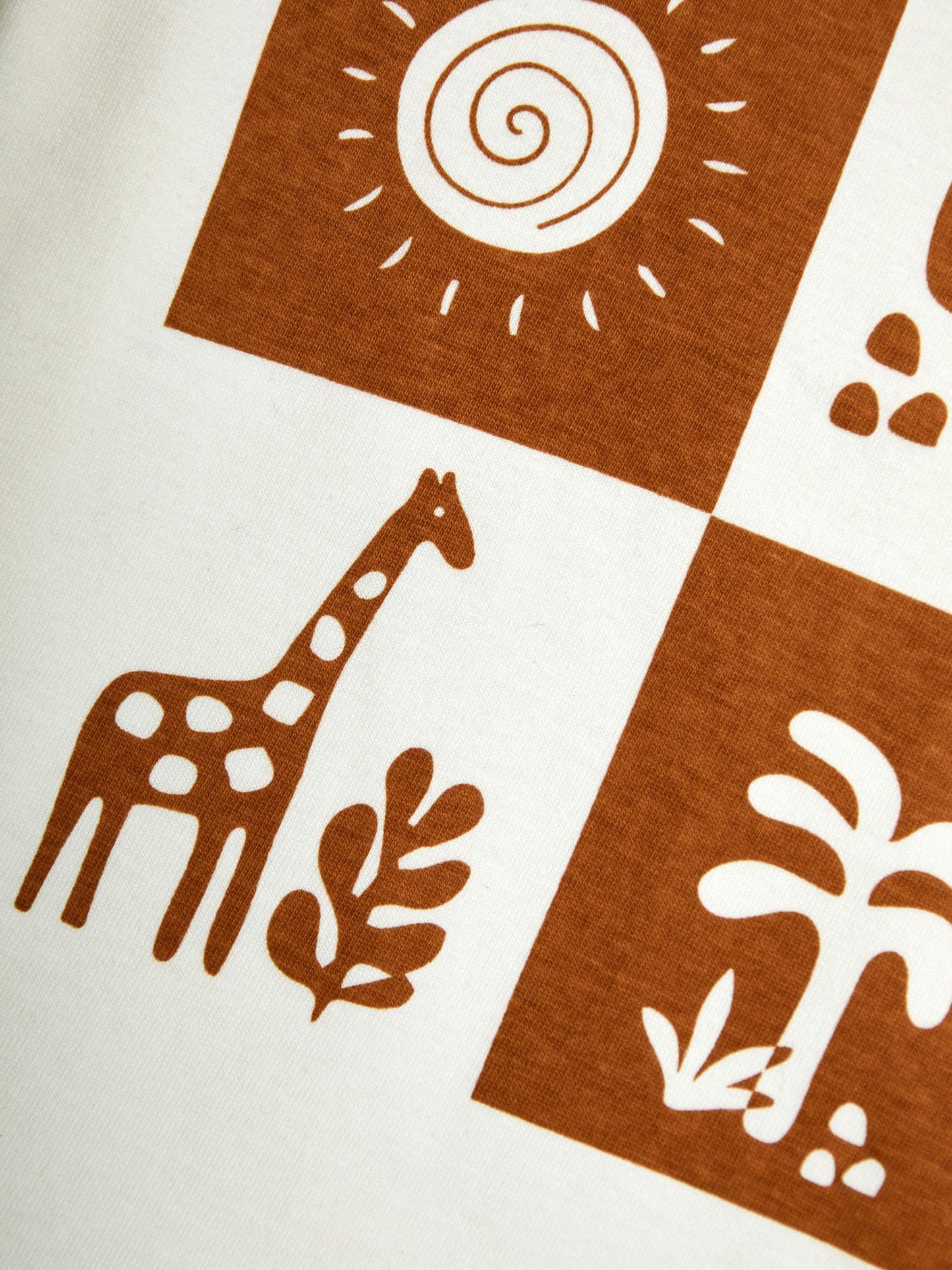 JoJo Maman Bébé Tan Brown Safari Printed T-Shirt & Shorts Set image 6