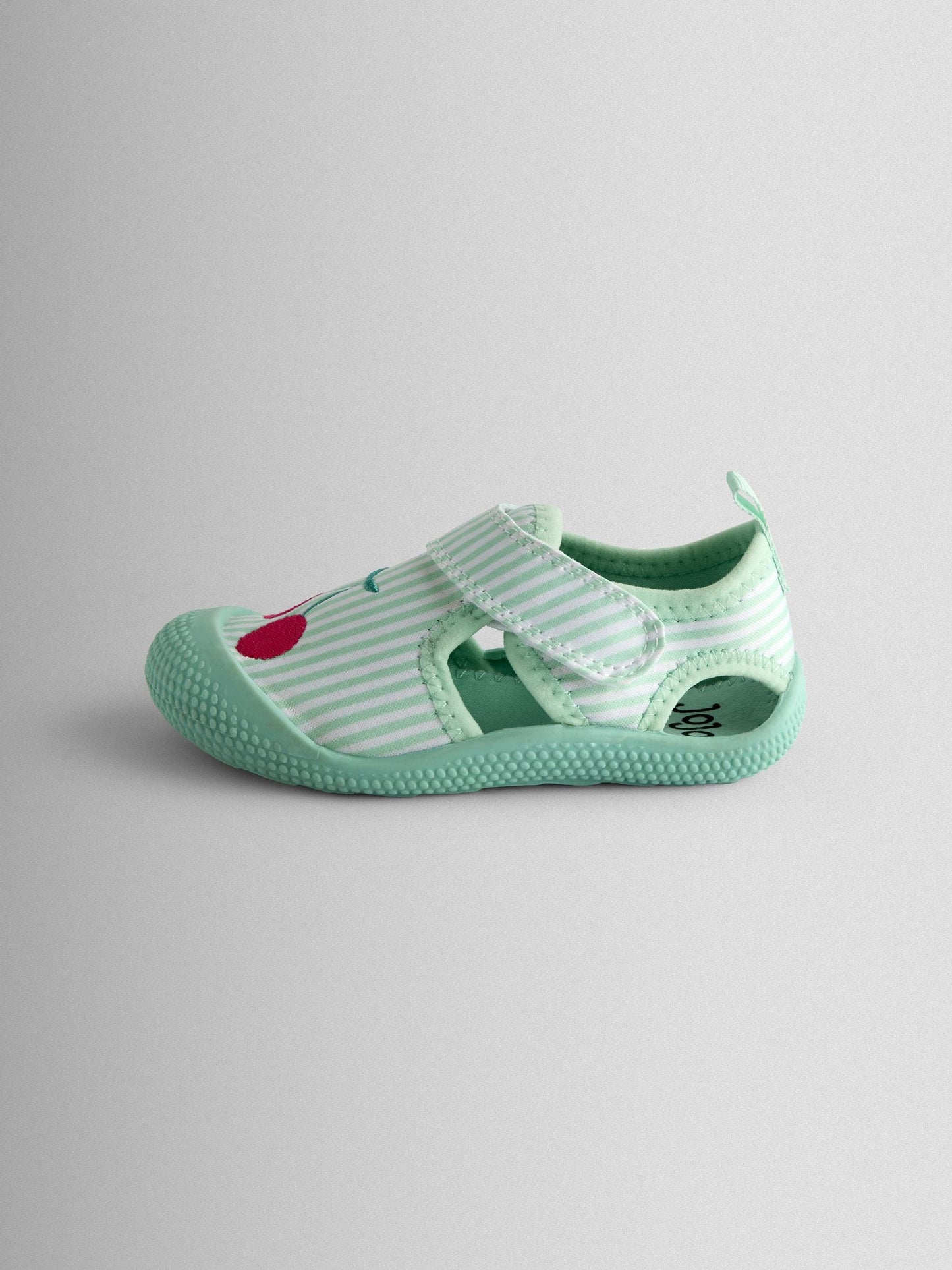 JoJo Maman Bébé Green Cherry Stripe Swim Sandals image 4