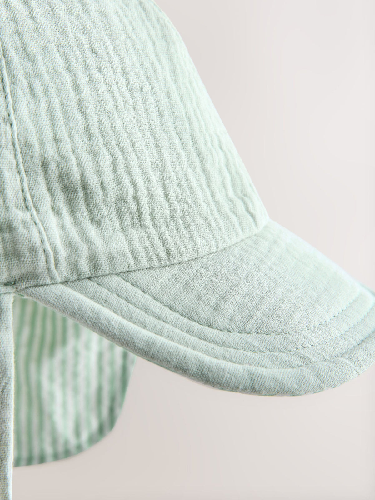 Sage Green Reversible Legionnaire Hat (3mths-10yrs) image 3